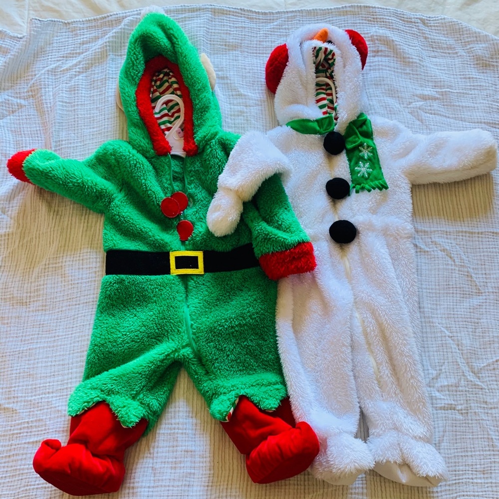 Snow man and elf Christmas costume🔥🔥💚SOLD❤️